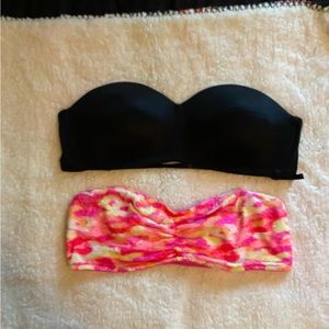 Bundle of 2 PINK Bandeau Bralettes M